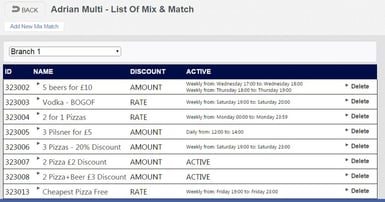 Easily set up promotions on your till